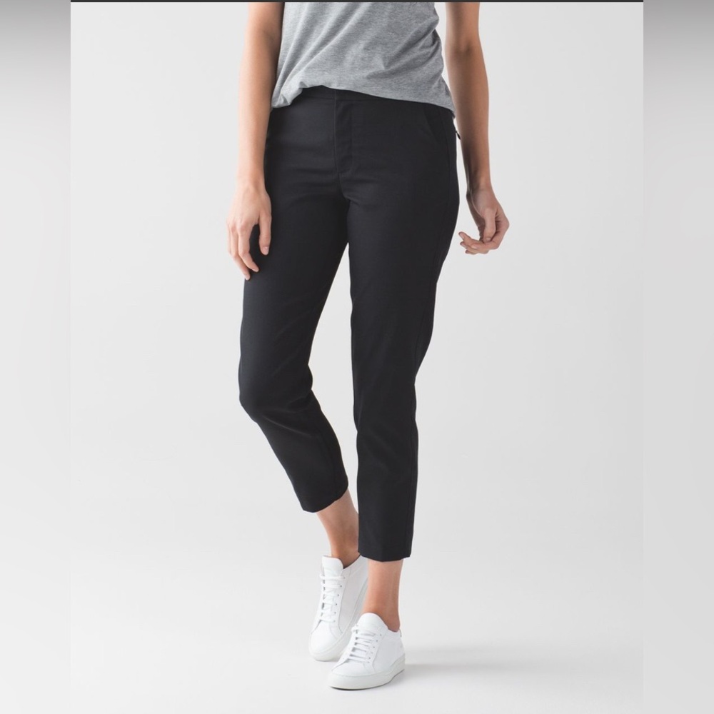 lululemon athletica Black City Trek Cropped Trousers